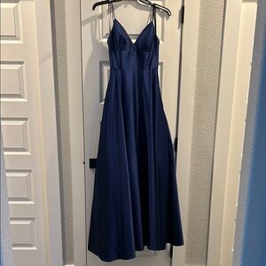 Elegant Navy Blue Women's Dress